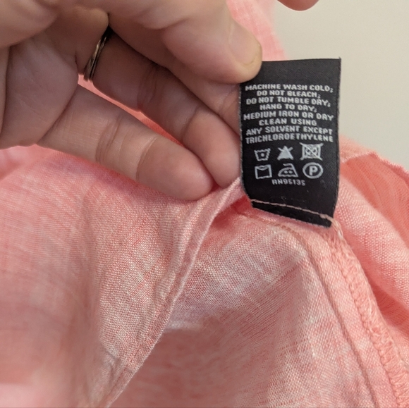 Lafayette 148 Linen Button Peasant Top - Picture 14 of 14